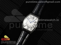 Crazy Hours PVD TWF Best Edition White Dial on Black Leather Strap A23J