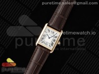 Tank Must RG 25.5mm AF 1:1 Best Edition White Dial on Brown Leather Strap Ronda Quartz