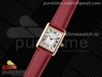 Tank Must RG 22mm AF 1:1 Best Edition White Dial on Red Fabric Strap Ronda Quartz