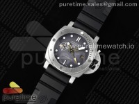 PAM1323 Y 44mm Submersible VSF 1:1 Best Edition Gray Dial on Rubber Strap P.9011 Clone