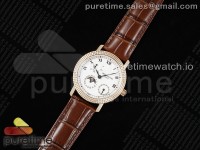 Calatrava 5015 RG YSF Best Edition White Dial on Brown Leather Strap A240
