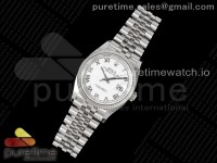 DateJust 36 126234 Clean 1:1 Best Edition 904L Steel White Roman Dial on Jubilee Bracelet VR3235