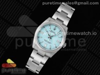 Oyster Perpetual 126000 36mm VSF 1:1 Best Edition 904L Steel Tiffany Blue Dial VS3230 V2