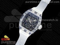 RM035 Transparent RMF Best Edition Skeleton Dial on Translucent Rubber Strap Clone RMUL2