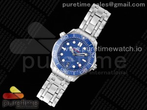 Seamaster Diver 300M TWS 1:1 Best Edition Blue Ceramic Blue Dial on SS Bracelet A8800