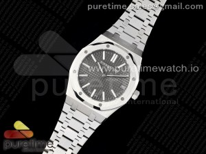 Royal Oak 41mm 15500 SS BF 1:1 Best Edition Gray Textured Dial on SS Bracelet A4302