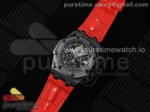 Royal Oak Offshore Survivor IPF 1:1 Limited Edition on Red Leather Strap A7750