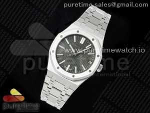 Royal Oak 41mm 15500 SS APSF 1:1 Best Edition Green Textured Dial on SS Bracelet SA4302 Super Clone