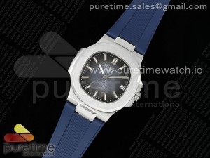 Nautilus 5711/1A PPF 1:1 Best Edition Blue Textured Dial on Blue Rubber Strap 324CS V5