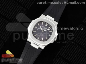 Nautilus 5711/1A PPF 1:1 Best Edition Gray Textured Dial on Black Rubber Strap 324CS V5