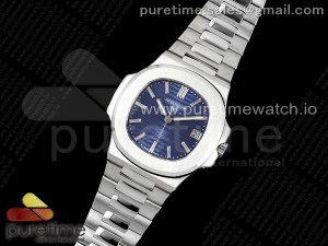 Nautilus 5711 BPF 1:1 Best Edition 40th Anniversary Blue Textured Dial on SS Bracelet A324