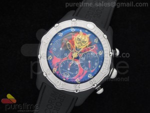 Bubble Diver Men's Chronograph Automatic Lucifer Limited Edition A7750