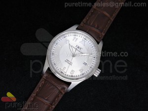 Pilot Automatic Mark 16 SS 39mm White Dial on Brown Leather Strap A2824