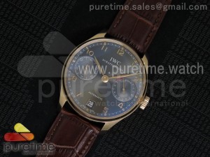 Portuguese Real PR RG IW500702 ZF 1:1 Best Edition on Brown Leather Strap A52010 V2