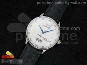 Numerus Clausus 8/88 Date SS White Dial on Black Leather Strap MIYOTA 9015