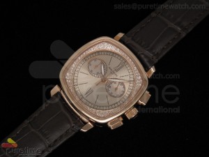 Ladies Complicated Watches 7071 RG Quartz Gold on Brown Strap