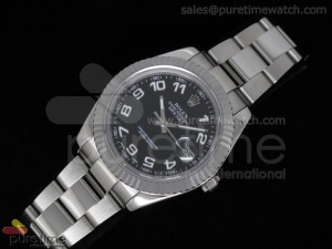 DateJust II SS Black Numeral Dial Oyster A3135