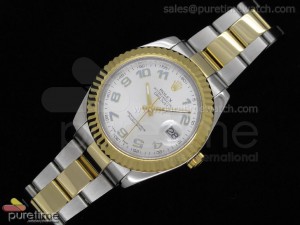 Date Just II 41mm SS/YG White Dial Numeral Marker SS/YG Oyster Bracelet 