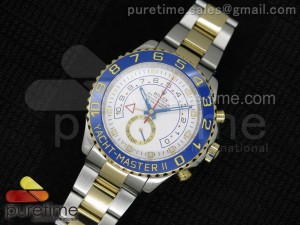 YachtMaster II 116683 SS/YG White Dial on SS/YG Bracelet A7750