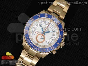 YachtMaster II 116685 RG White Dial on RG Bracelet A7750