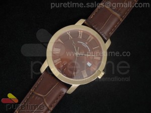 VC Patrimony Traditionnelle RG Brown Dial on Brown Strap A2824