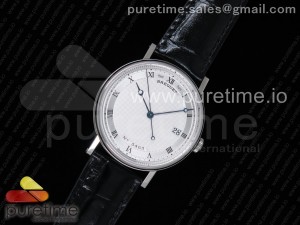 Classique Auto 5177 SS FKF 1:1 Best Edition White Hobnail Textured Dial on Black Leather Strap MIYOTA 9015 V2