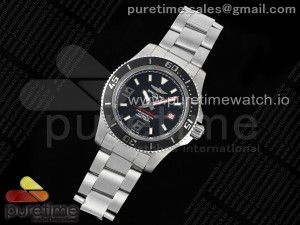 Superocean Automatic 44 EF 1:1 Best Edition Black/Red Dial on SS Bracelet A2824