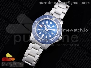 Superocean 44mm Special TF 1:1 Best Edition Blue Dial on SS Bracelet A2824