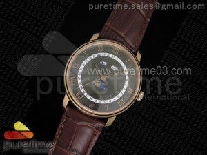 Villeret 6654 Complicated RG Gray Dial on Brown Leather Strap A6654