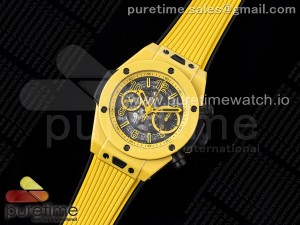 Big Bang Unico Yellow Magic Ceramic ZF 1:1 Best Edition Skeleton Dial on Yellow Rubber Strap A1280