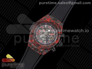 Big Bang Unico Red Carbon TWF Best Edition Skeleton Dial on Black Rubber Strap A1220