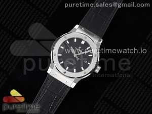 Classic Fusion 42mm APSF 1:1 Best Edition Black Dial on Black Gummy Strap A1110