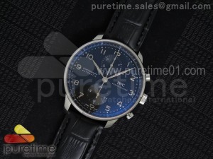 Portuguese Chrono IW371447 ZF 1:1 Best Edition on Black Leather Strap A7750