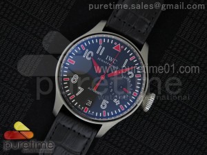 Big Pilot Real PR IW500435 "Muhammad Ali" ZF Best Edition on Black Leather Strap A51111