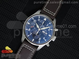 Pilot Chrono 377714 "Le Petit Prince" 2016 SIHH ZF 1:1 Best Edition on Brown Leather Strap A7750