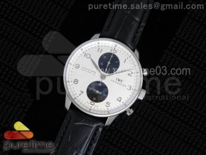 Portuguese Chrono IW371411 ZF 1:1 Best Edition on Black Leather Strap A7750 (Same Thickness as Genuine)