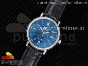 Portofino Automatic Edition “150 Years” Blue Dial on Black Leather Strap MIYOTA 8215