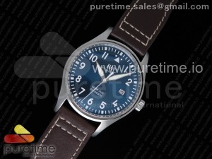 Mark XVIII IW327010 Le Petit Prince V7F 1:1 Best Edition Blue Dial on Brown Leather Strap Swiss ETA2892