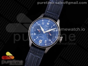 Big Pilot IW501008 "Boutique London" SS ZF Best Edition Blue Dial on Blue Leather Strap A52010