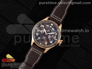 Big Pilot Annual Calendar RG IW5027 AZF 1:1 Best Edition Brown Dial on Brown Leather Strap A52850