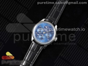 Portugieser Perpetual Calendar SS 5034 QF Best Edition Blue Dial on Black Leather Strap A52610