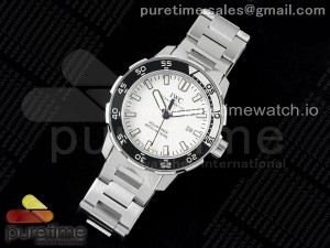 Aquatimer Automatic SS V6SF 1:1 Best Edition White/Black Dial on SS Bracelet A2892