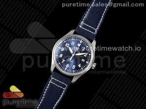 Pilot Mark XX BLSF 1:1 Best Edition Blue Dial on Blue Leather Strap MIYOTA 9015