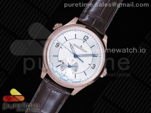 Master Geographic RG 1428530 TWA Best Edition White Dial on Brown Leather Strap A939