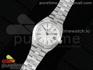 Overseas 4500V SS 8F 1:1 Best Edition White Dial on SS Bracelet A5100