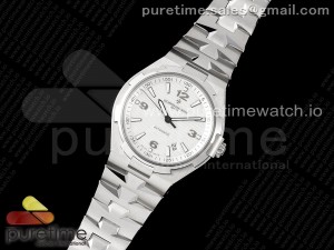 Overseas 47040 SS PPF 1:1 Best Edition White Textured Dial on SS Bracelet A1226