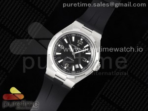 Overseas 47040 SS PPF 1:1 Best Edition Black Textured Dial on Black Rubber Strap A1226