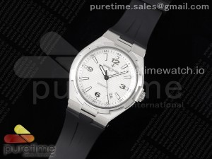 Overseas 47040 SS PPF 1:1 Best Edition White Textured Dial on Black Rubber Strap A1226