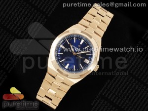 Overseas 4500V RG ZF 1:1 Best Edition Blue Dial on RG Bracelet A5100