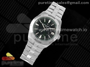 Overseas 4500V SS MKSF 1:1 Best Edition Green Dial on SS Bracelet A5100